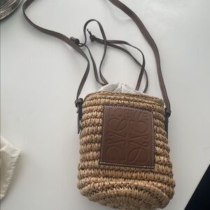 Tan and Brown Woven Bag